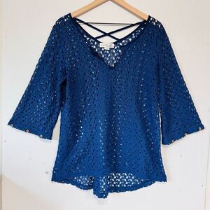 Simply Noelle Open Weave Top   Sz L/XL